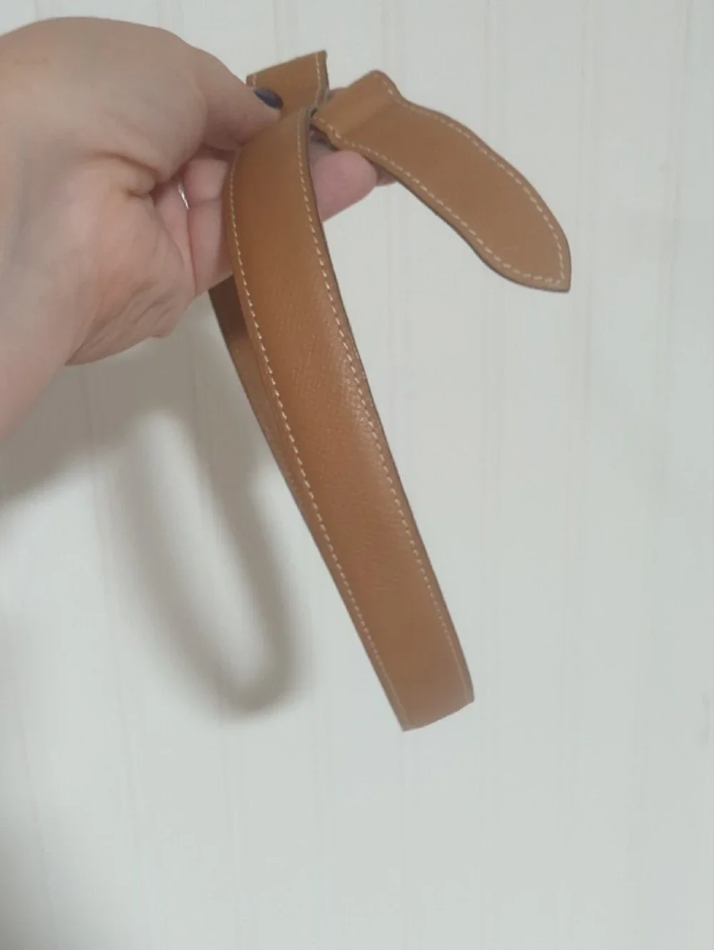 Hermes Tan Leather Belt Strap